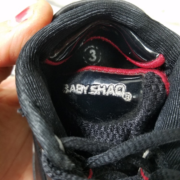 Baby Shaq Black Tennis Shoes Size 3 - Picture 4 of 7